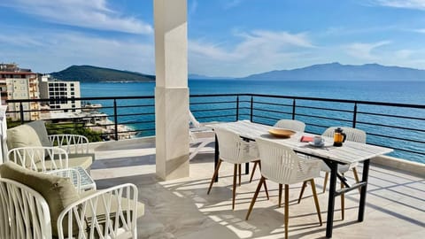 Day, Natural landscape, View (from property/room), Balcony/Terrace, Seating area, Sea view