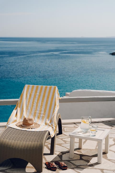 Day, Natural landscape, View (from property/room), Balcony/Terrace, Sea view, sunbed