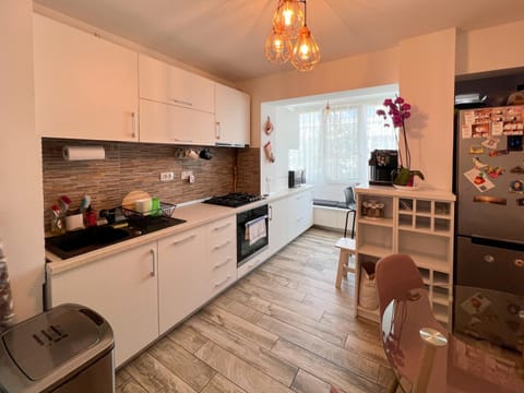 Kitchen or kitchenette, Dining area, dishwasher, oven, stove