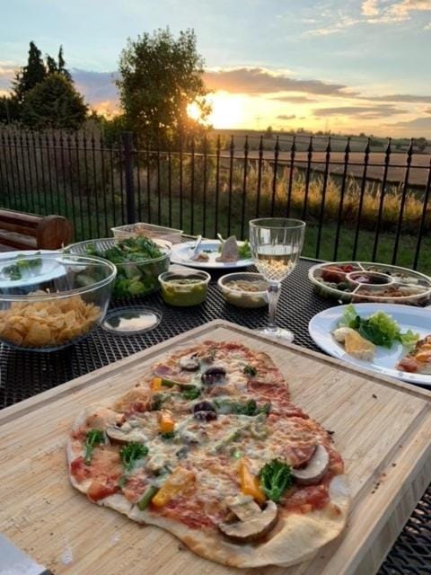 Patio, Natural landscape, BBQ facilities, Garden view