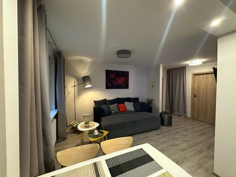 Bed, Living room, Seating area