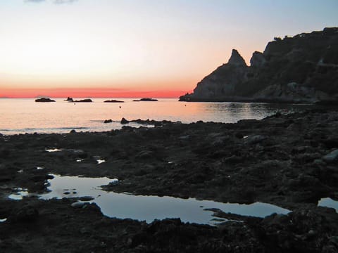 Natural landscape, Beach, Sunset