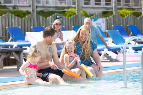 People, Pool view, Swimming pool, children, group of guests, Family