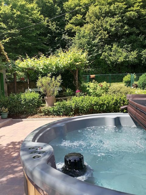 Natural landscape, Garden, Hot Tub, Garden view