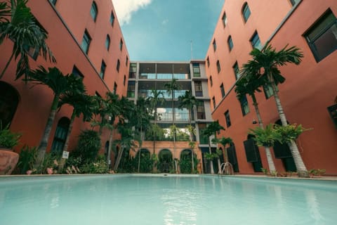 Property building, Swimming pool, Inner courtyard view