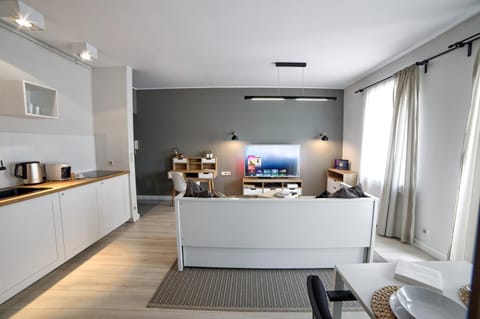 TV and multimedia, Kitchen or kitchenette, Living room, Seating area, Dining area, Communal kitchen