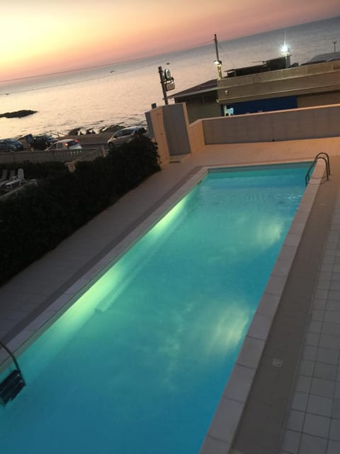 Pool view, Swimming pool, Swimming pool, Sunset