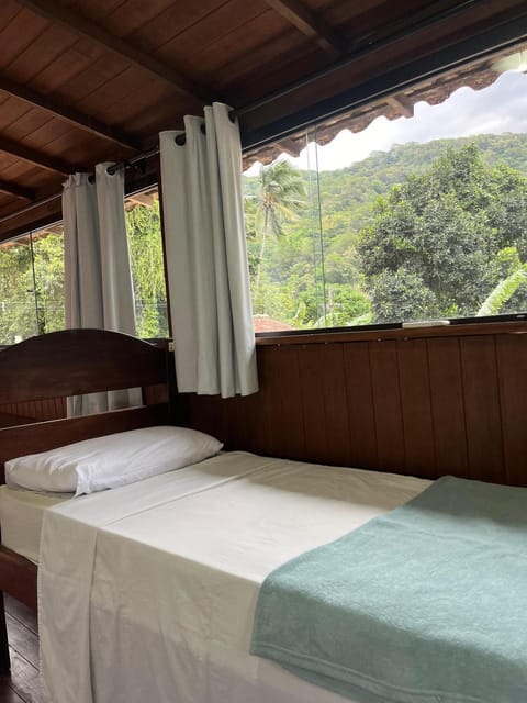 Bed, Natural landscape, Photo of the whole room, Mountain view