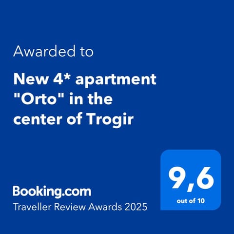 New 4* apartment "Orto" in the center of Trogir Apartment in Trogir