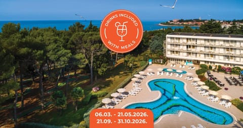 Property building, Day, Property logo or sign, Natural landscape, Bird's eye view, Logo/Certificate/Sign, Pool view, Swimming pool