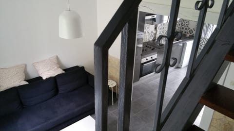 Kitchen or kitchenette, Living room, Seating area