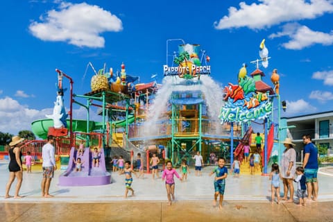 Aqua park, children, Family