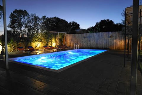 Swimming pool, Sunset