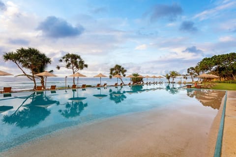 Swimming pool, Sunrise, Sunset