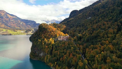 Property building, Natural landscape, Bird's eye view, Autumn