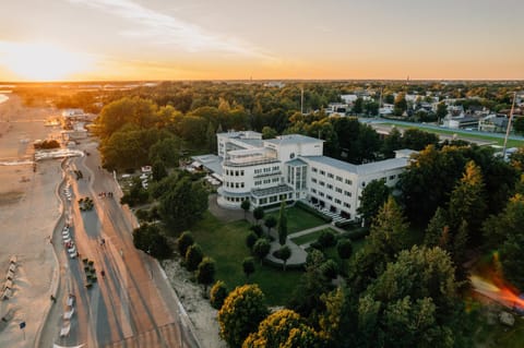 Property building, Bird's eye view, Sunset