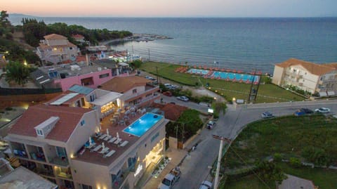 Property building, Nearby landmark, Natural landscape, Bird's eye view, View (from property/room), Beach, Sea view, Swimming pool