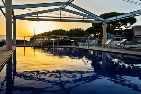 Swimming pool, Swimming pool, Sunset