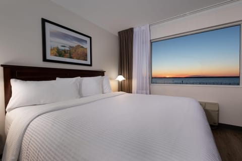 Bed, Bedroom, Sunset