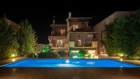 Night, Swimming pool, Swimming pool