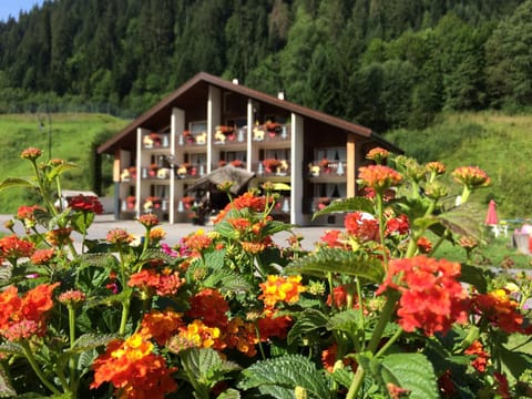 Facade/entrance, Garden, Mountain view