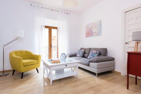 Living room, Seating area, City view