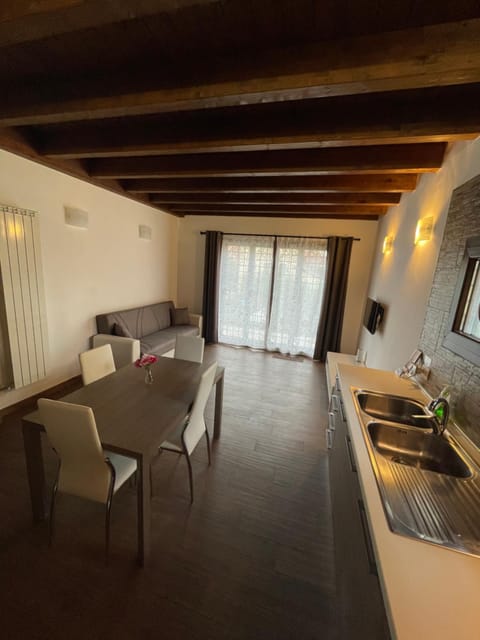 Kitchen or kitchenette, Living room, Dining area