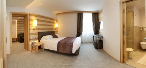 Shower, Bathroom, TV and multimedia, Coffee/tea facilities, Balcony/Terrace, Photo of the whole room, Seating area, Bedroom