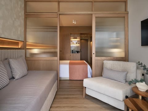 Bed, TV and multimedia, Photo of the whole room, Seating area