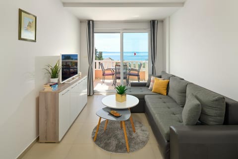 Living room, Seating area, Sea view