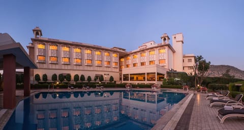 Property building, Swimming pool, Sunrise