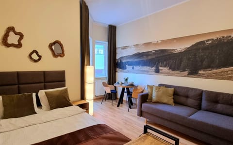 Bed, Living room