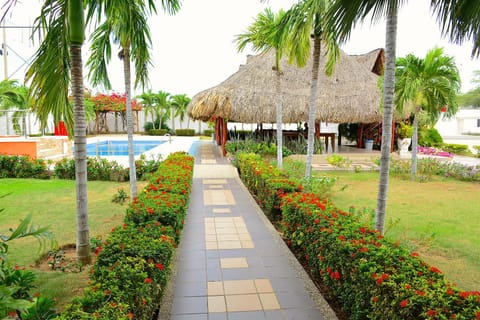 Patio, Garden, Balcony/Terrace, Decorative detail, Garden view, Pool view, Swimming pool