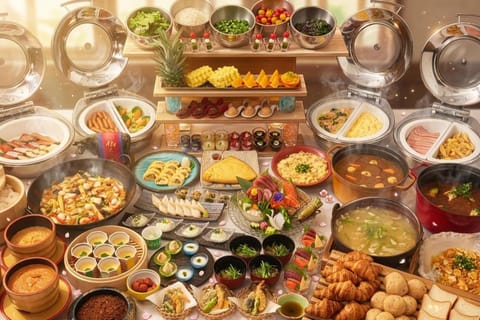 Breakfast, Buffet breakfast