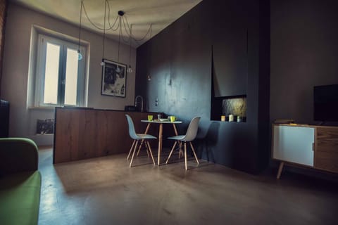 Kitchen or kitchenette, Living room, Dining area