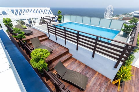 Pool view, Sea view, Swimming pool