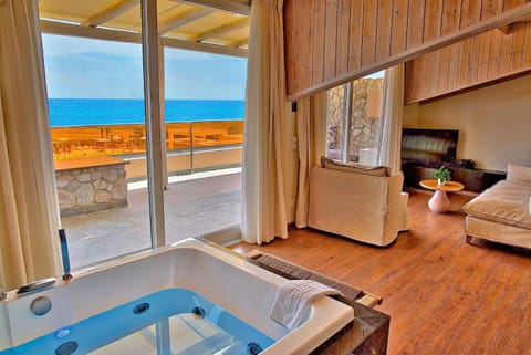 TV and multimedia, Balcony/Terrace, Living room, Photo of the whole room, Bedroom, Sea view, Bath