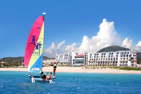 Property building, Beach, Windsurfing