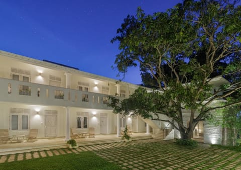 Property building, Night, Garden view