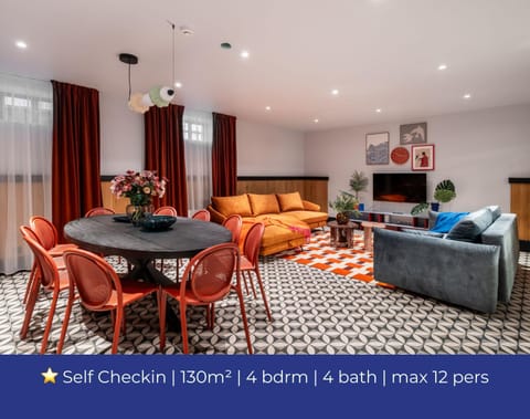 Living room, Seating area, Dining area