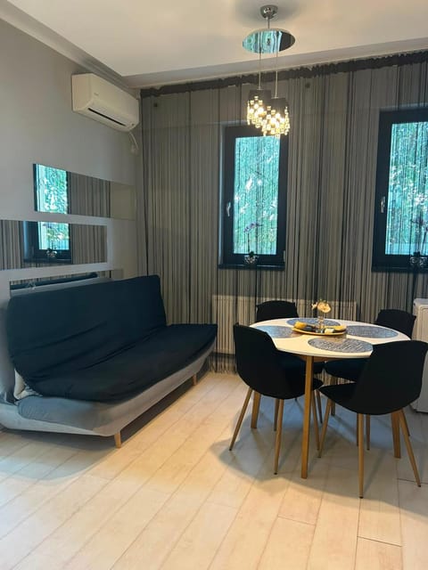Living room, Seating area, Dining area, air conditioner