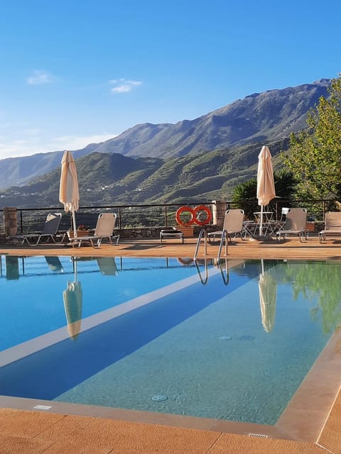 Day, Natural landscape, Mountain view, Sea view, Swimming pool, sunbed