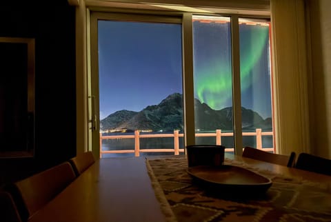 Night, Winter, Dining area, Mountain view, Sea view
