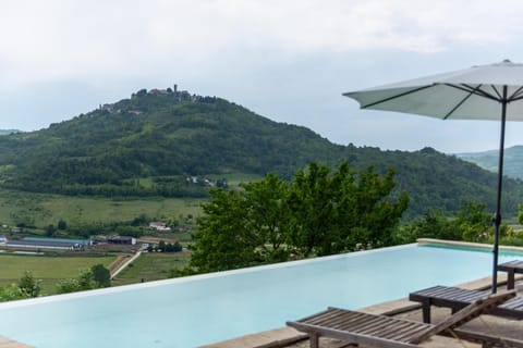 Nearby landmark, Day, Natural landscape, Mountain view, Pool view, Swimming pool, sunbed