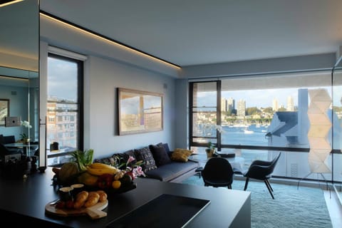 Kitchen or kitchenette, Living room, Photo of the whole room, Sea view