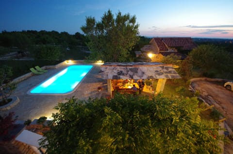 Pool view, Swimming pool, Swimming pool, Sunset