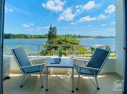 Patio, Day, Natural landscape, View (from property/room), Balcony/Terrace, Seating area, Lake view, River view, Sea view