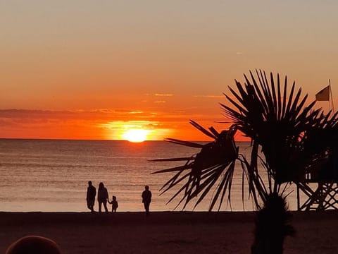 Natural landscape, Beach, Sea view, Sunset