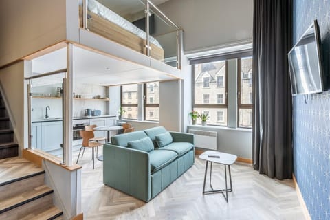 Kitchen or kitchenette, Living room, Bedroom