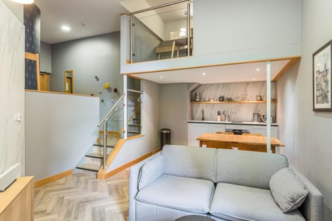 Kitchen or kitchenette, Living room, Bedroom